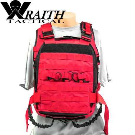 Wraith Tactical CARR Pack Gen 2 Red With Bungee Straps 3